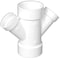 Charlotte Pipe And Foundry Charlotte Pipe Schedule 40 2 in. Hub X 2 in. D Hub PVC Double Wye 1 pk PVC006120600 - alternate 1